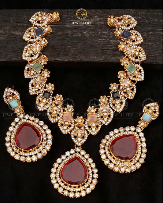 Egyptian Necklace set-2539 Nayab Jewellery