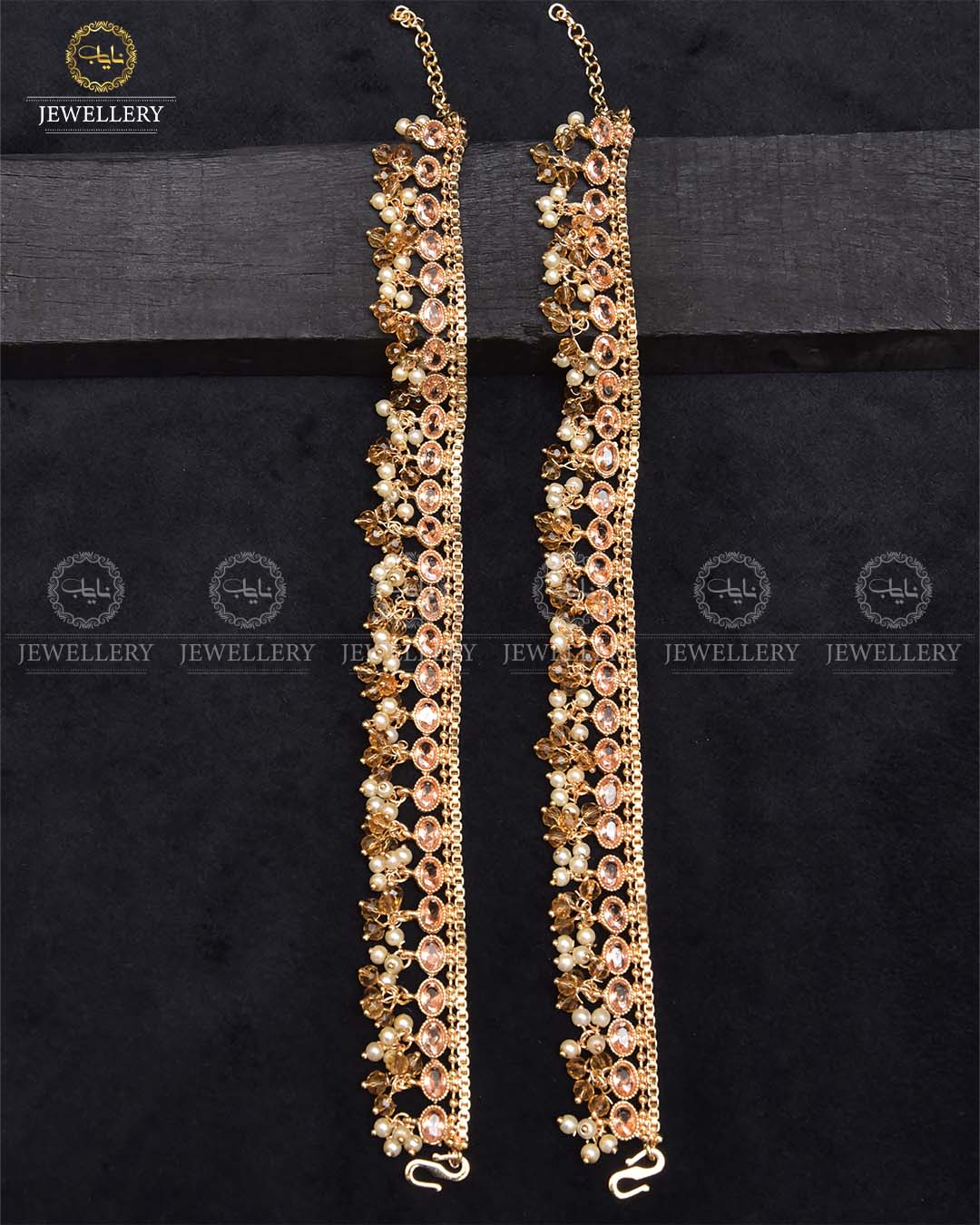 Manjoos Zarcon Anklet (Pazaib)-2290-Golden