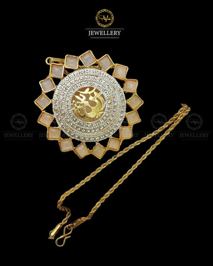 Big Size Allah Pendant with Chain-2188