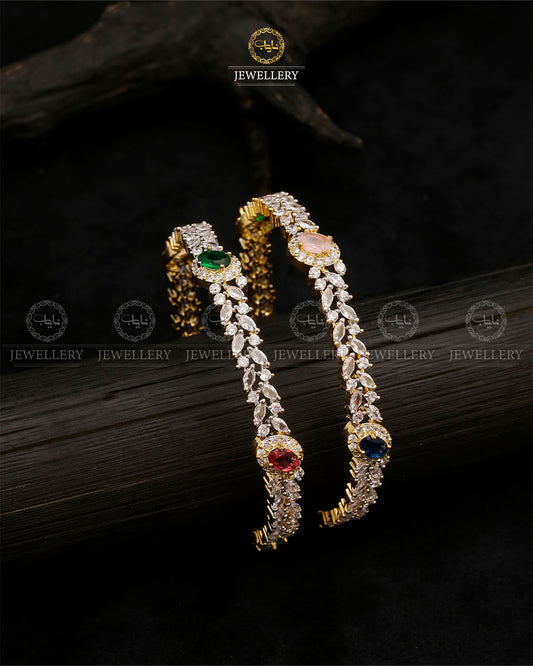 American dimond kids bangles ( pair)-2498 Nayab Jewellery
