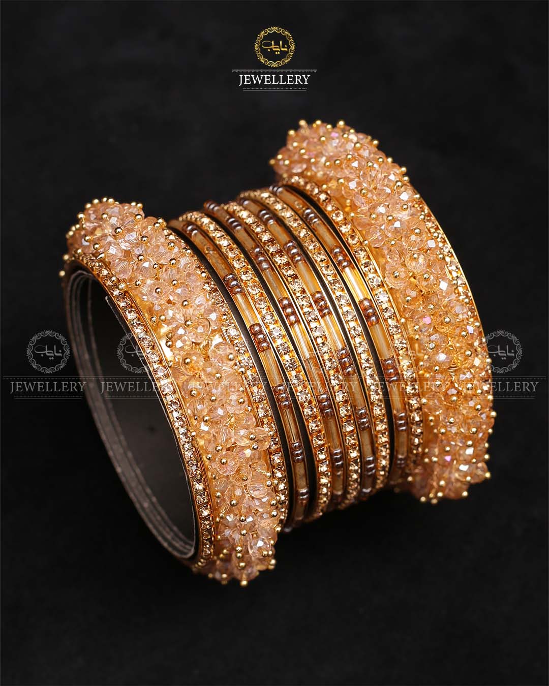 Hand made Bridal 8 pcs bangles set-2404