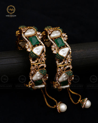 Mother Pearl Openable Bangles (pair) BL-5068