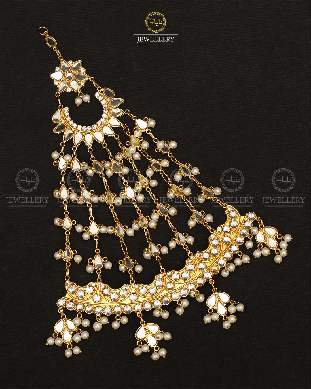 Uncut kundan Big size jhomer-2152