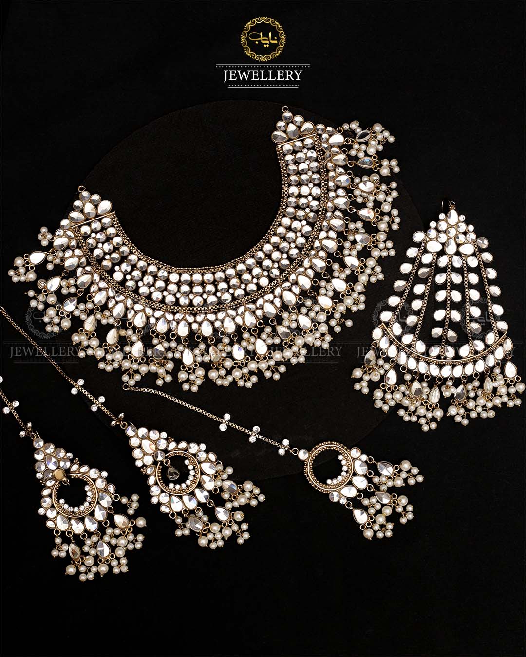 Uncut kundan Bridal set -2128