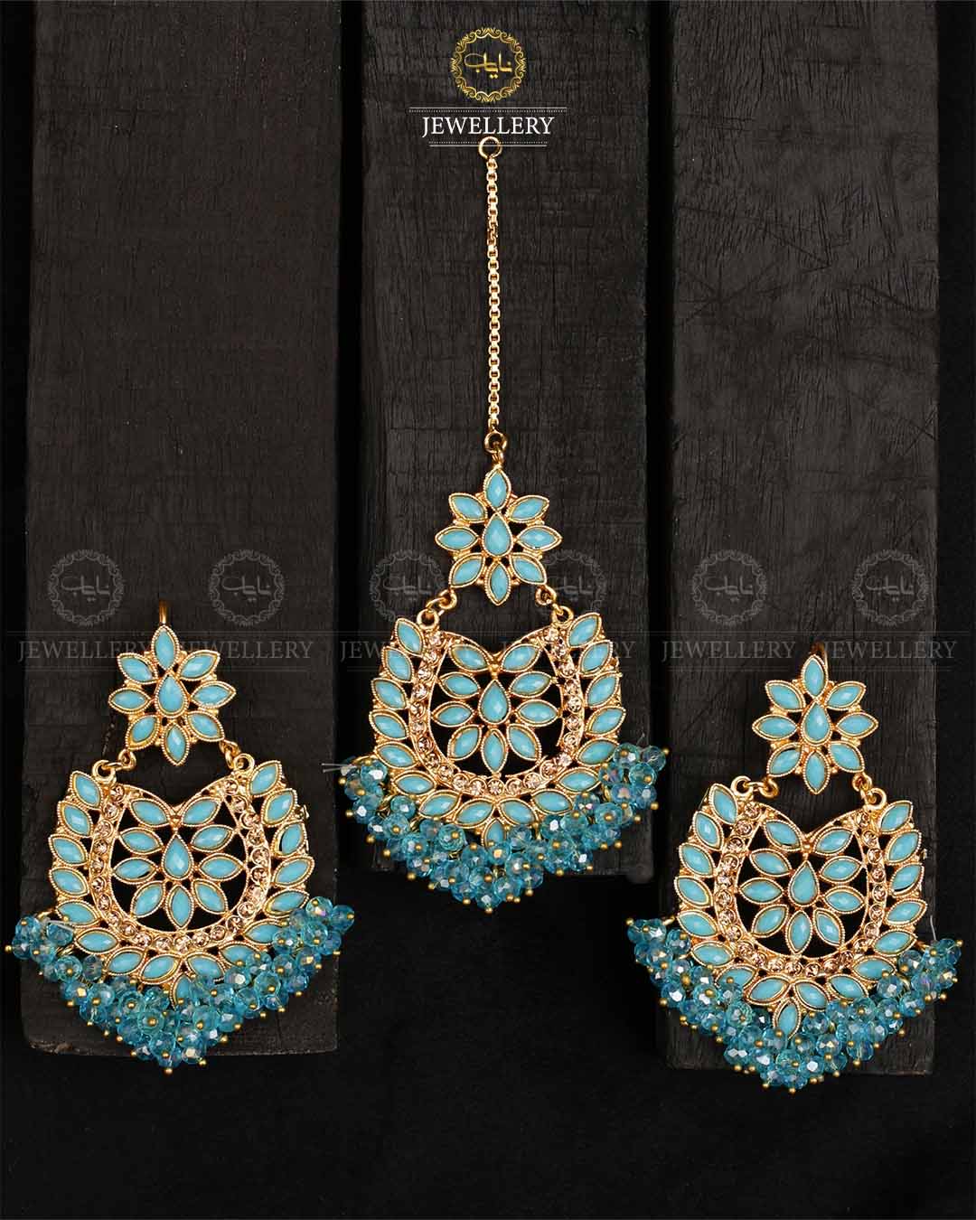 Gajra Earrings Tika -2165-Golden