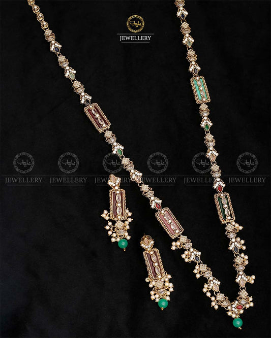 Turkish Long Mala set-2566-Golden Nayab Jewellery