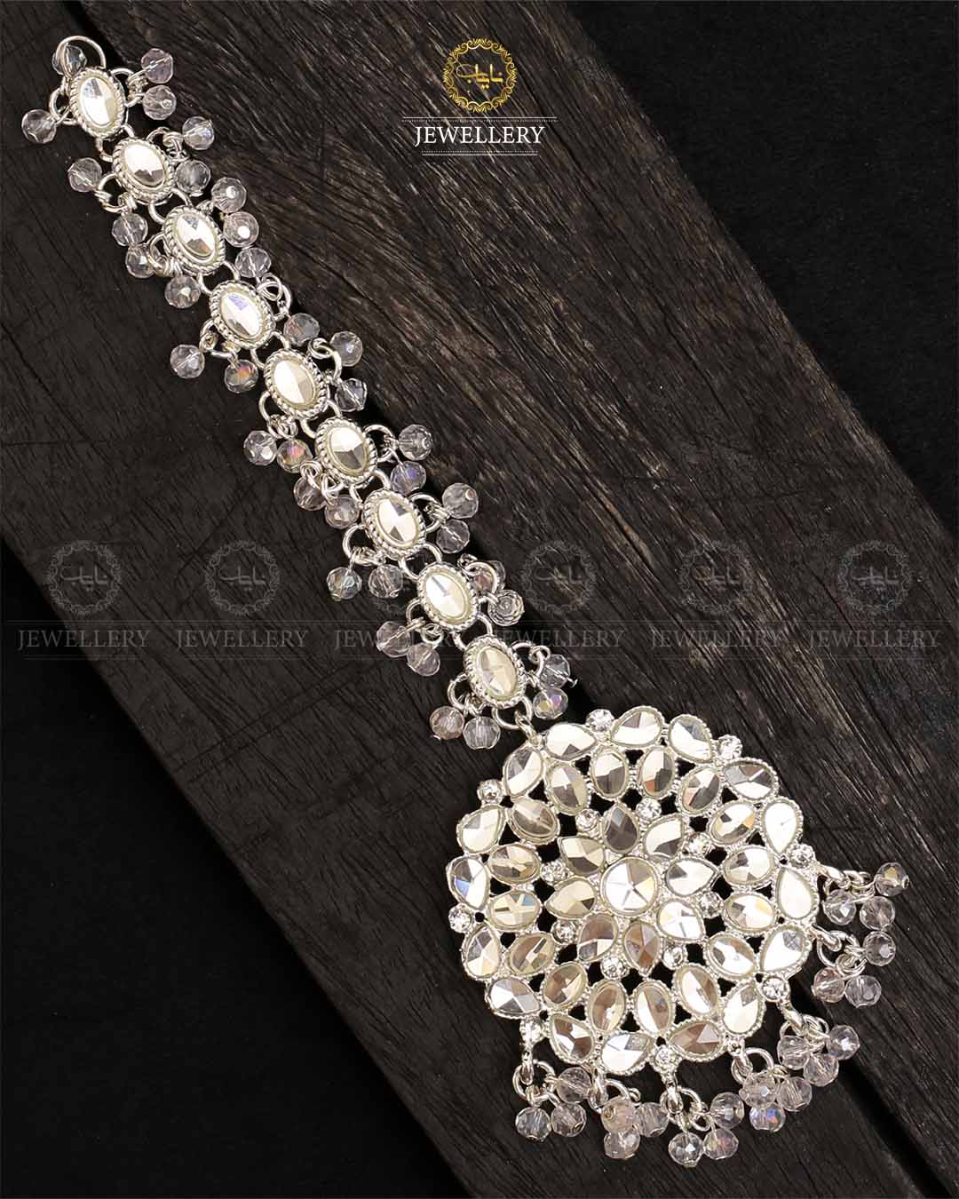 Kundan Big size Tika (Bindia)-2161-Silver