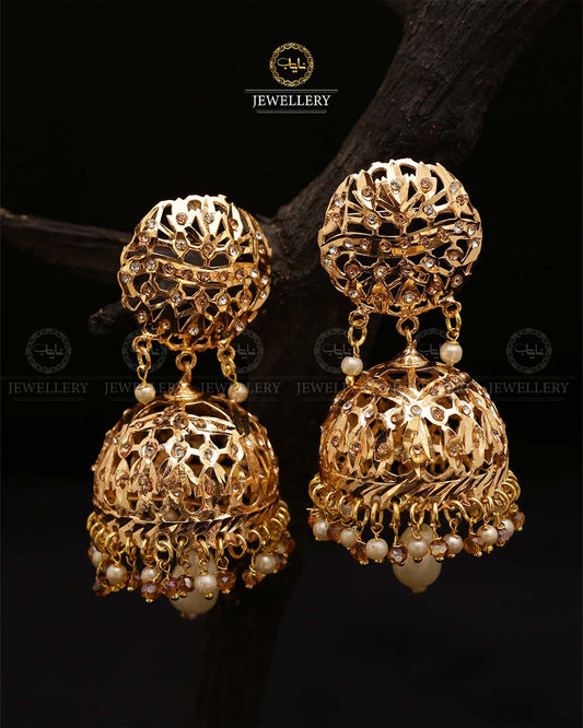 Premium Quality Hyedrabadi jhumka-2507 Nayab Jewellery