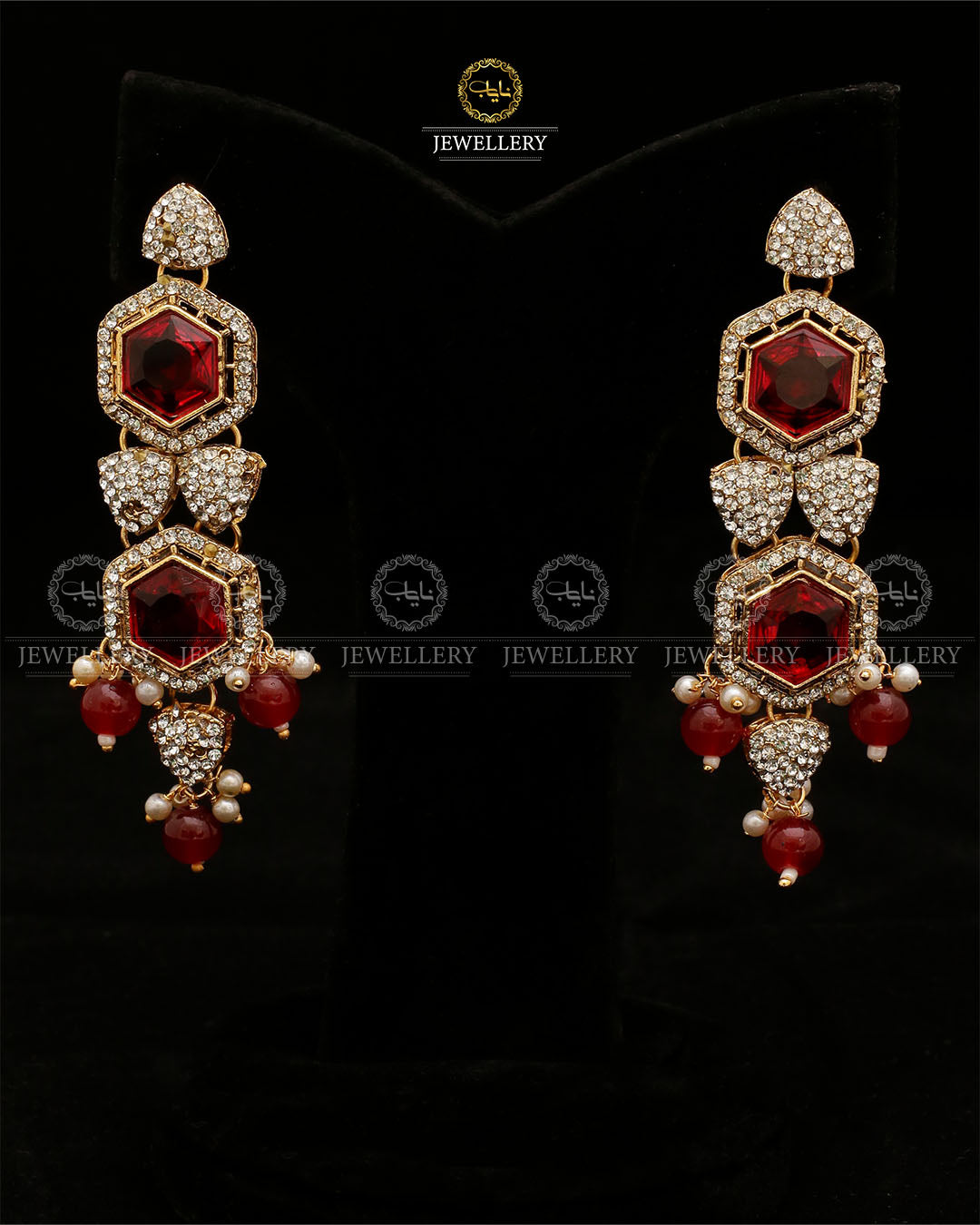 Turkish Long Earrings-2522 Nayab Jewellery