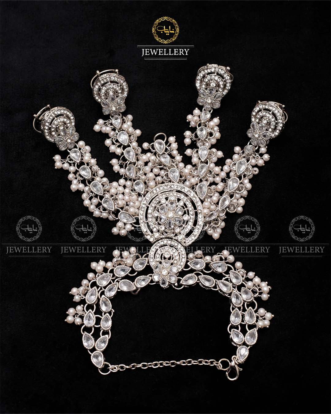 Zarcon Hand Made Panja NJ-1755-Silver Nayab Jewellery