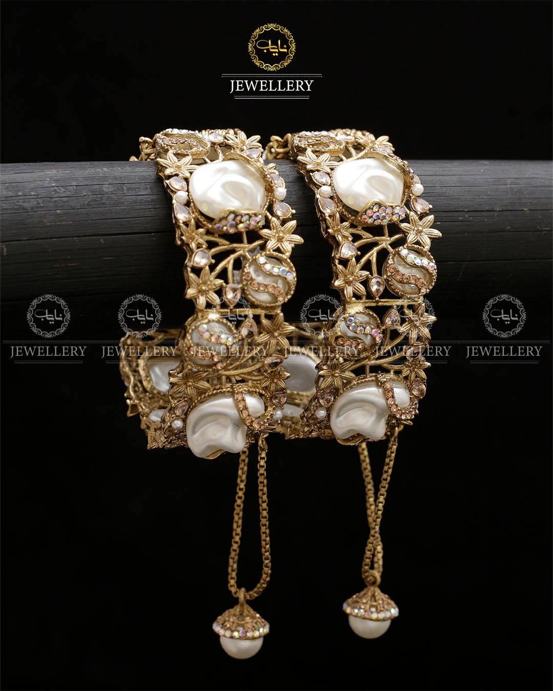 Turkish Mother Pearl openable Bangles BL-5054