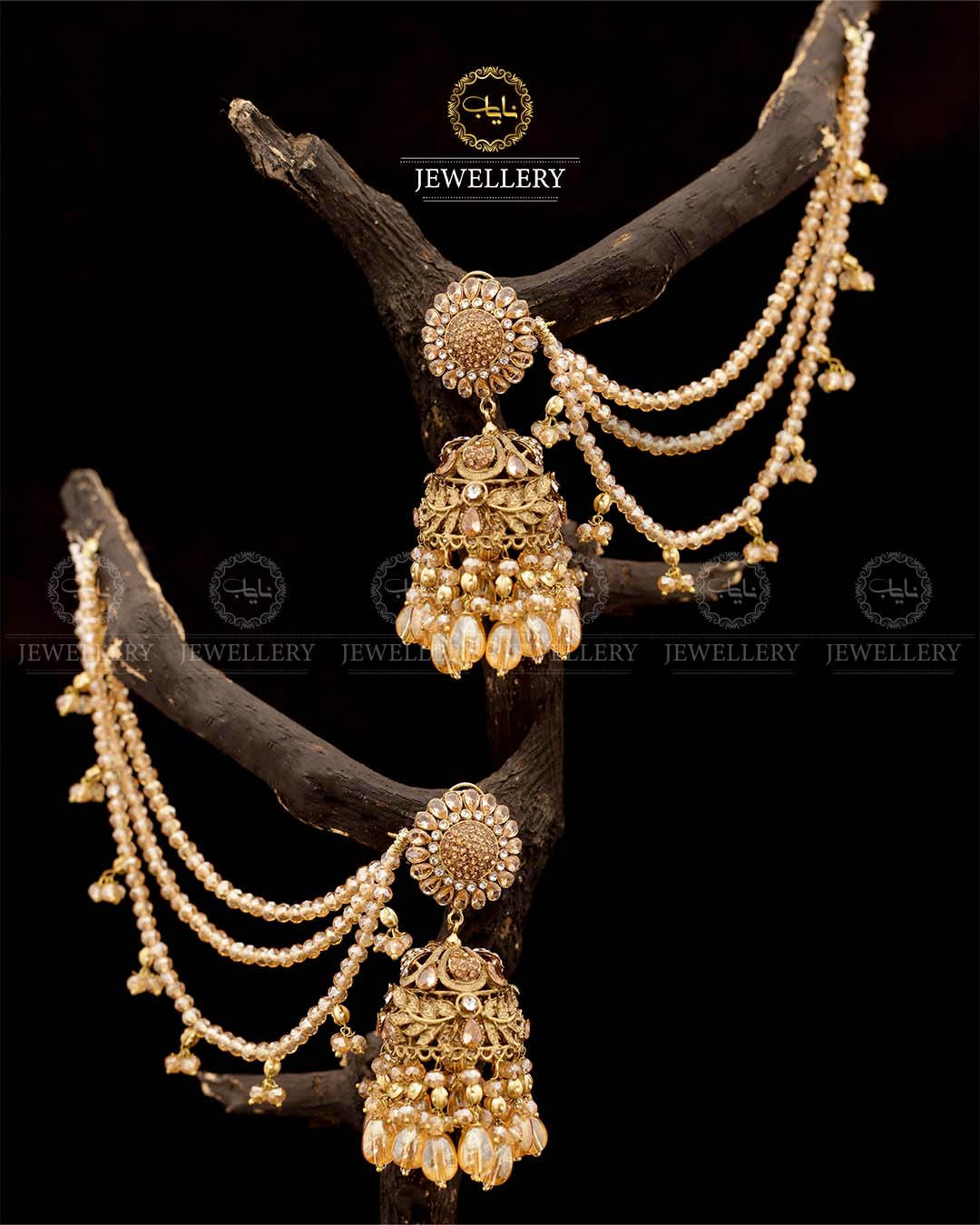 Designer Bahubali Sahara Earrings E-305