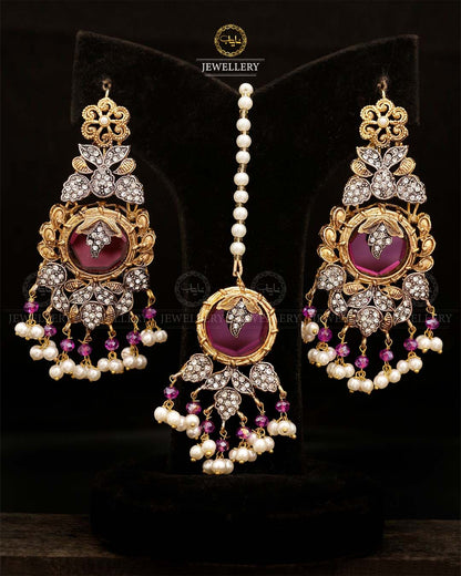 Turkish Designer Earrings Tika set-2870