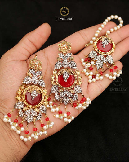 Turkish Designer Earrings Tika set-2870