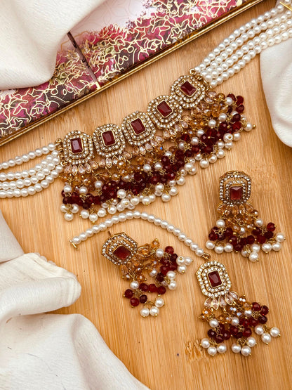 Zulekha Noratan Chokar set with Tika-2637