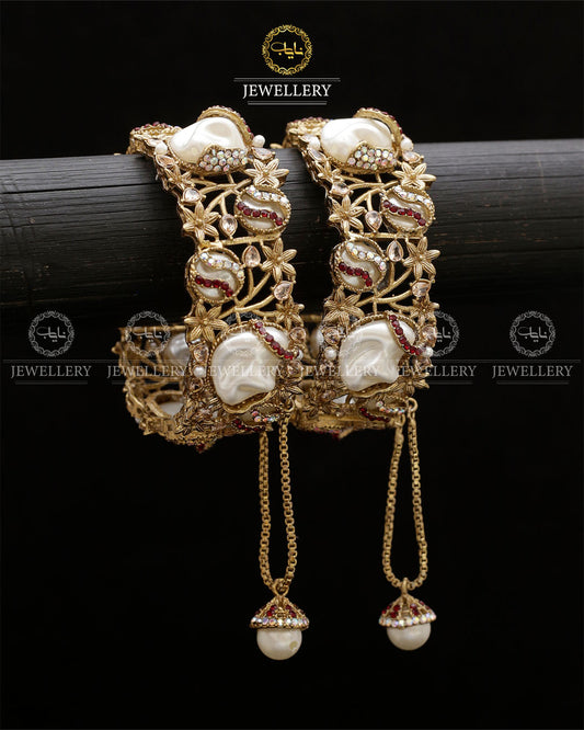Turkish Mother Pearl openable Bangles BL-5054