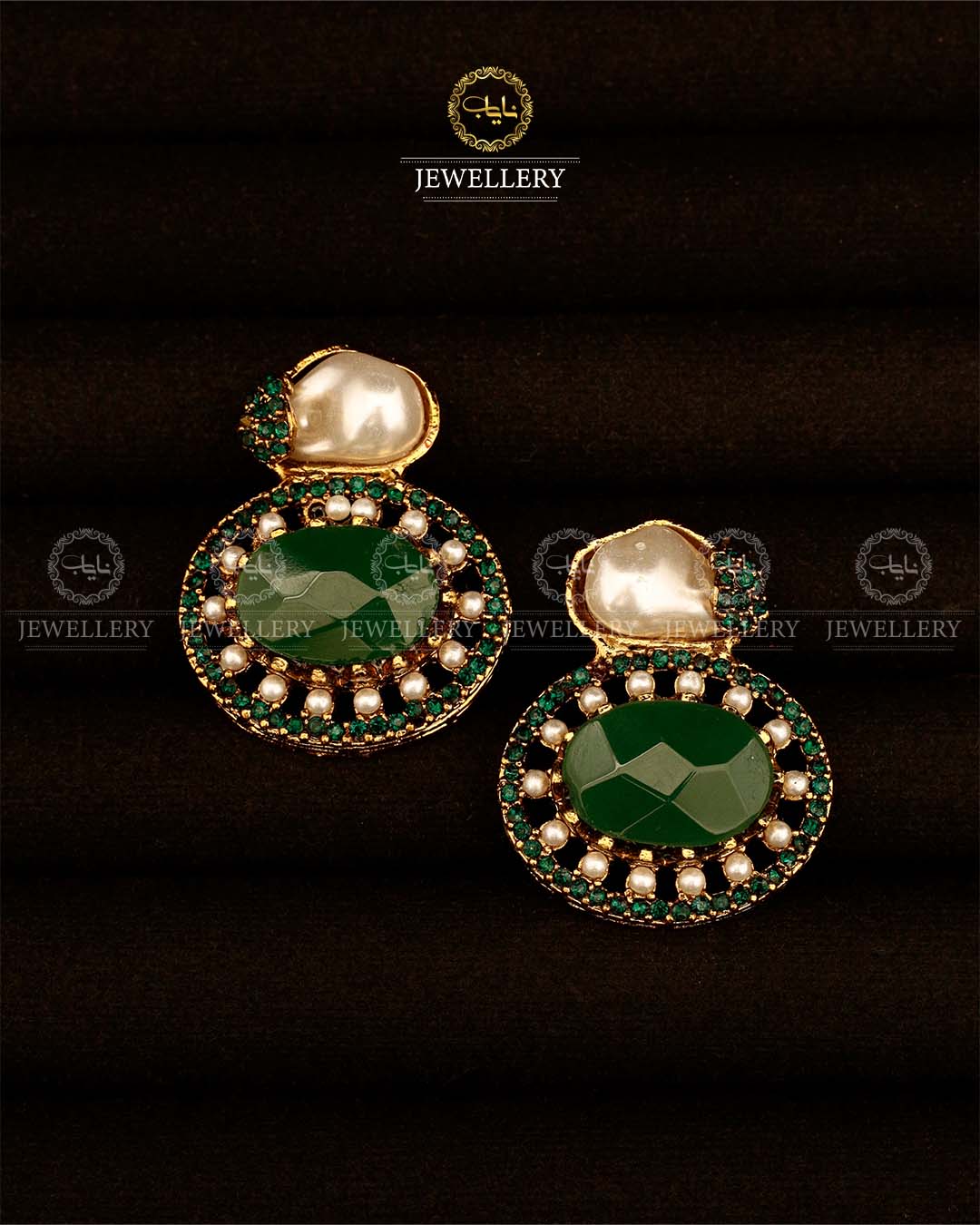 Turkish mother pearl Studs-2948