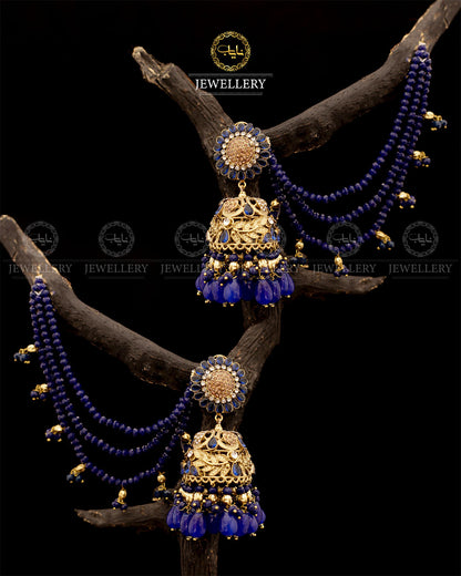 Designer Bahubali Sahara Earrings E-305