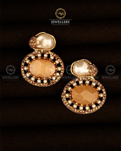 Turkish mother pearl Studs-2948