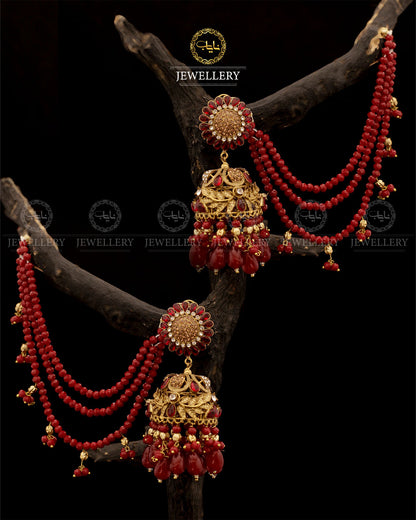 Designer Bahubali Sahara Earrings E-305