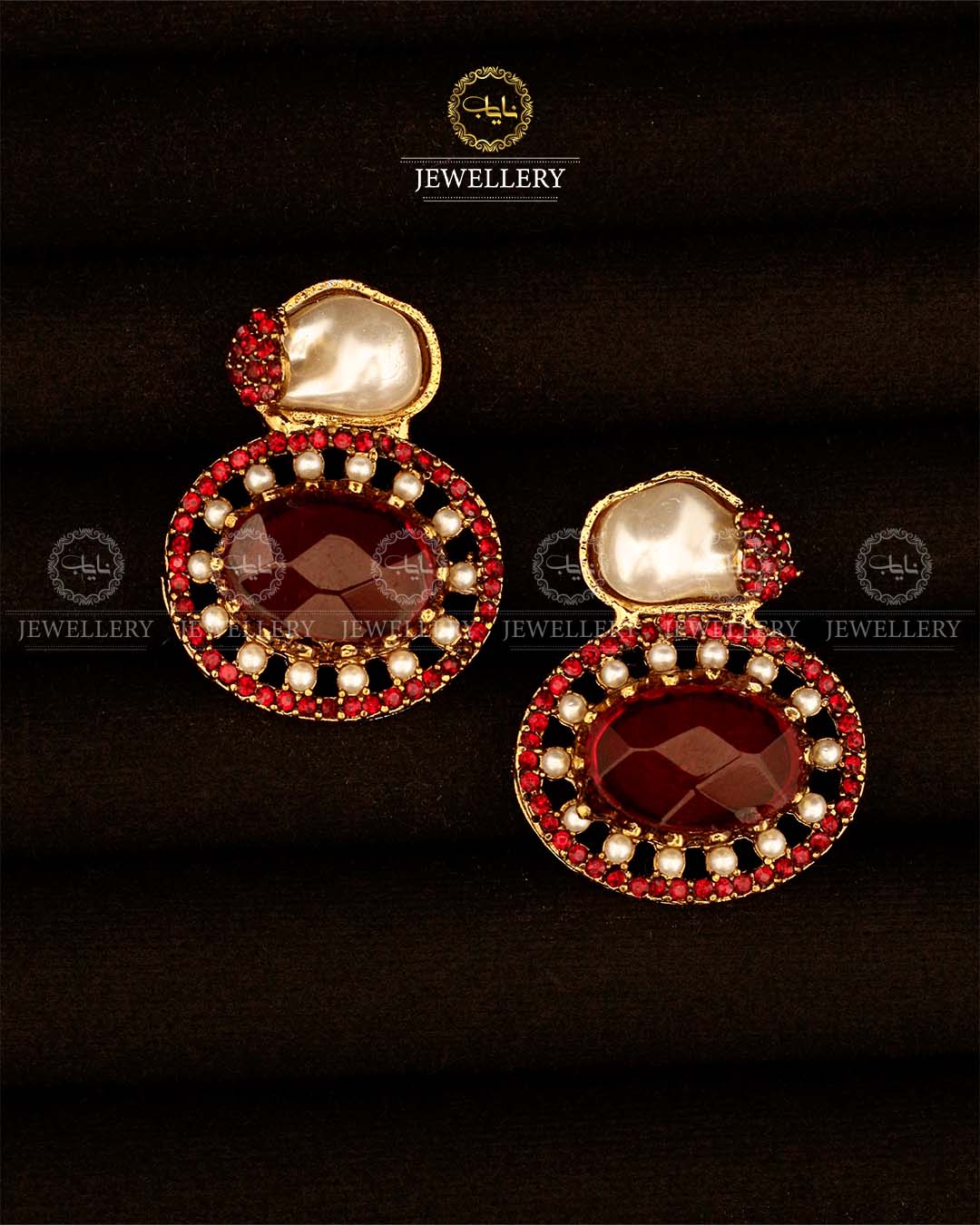 Turkish mother pearl Studs-2948
