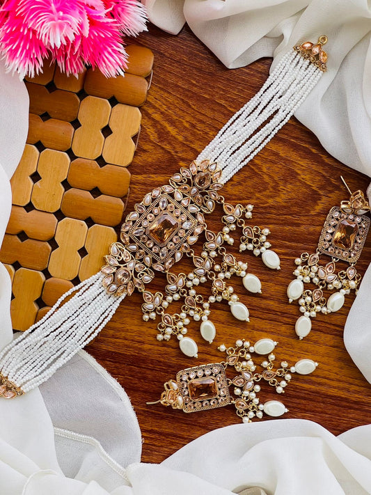 Uncut kundan Guluband set-2782 Nayab Jewellery