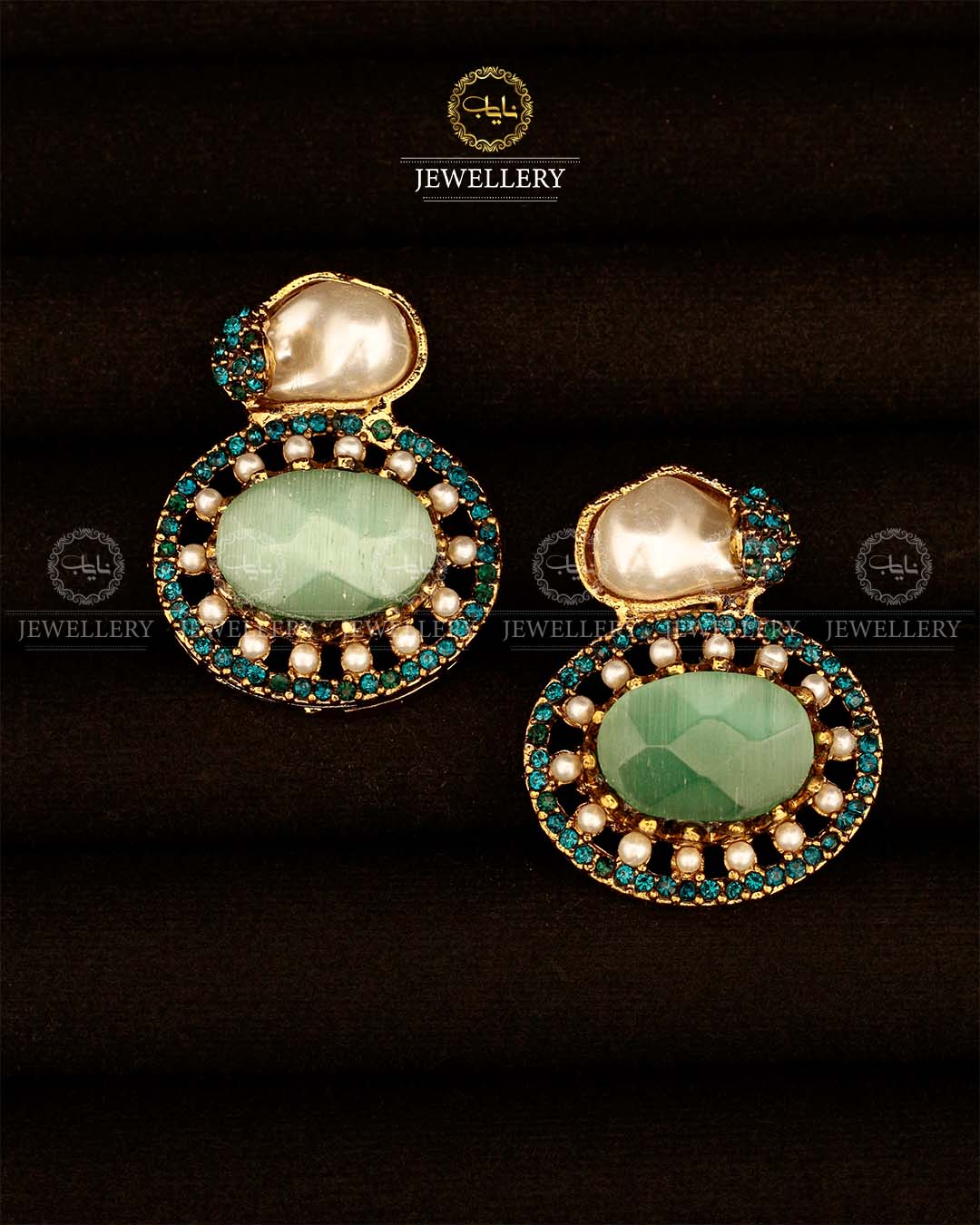 Turkish mother pearl Studs-2948