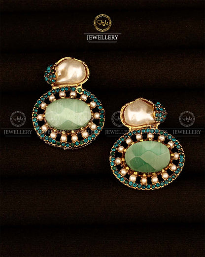 Turkish mother pearl Studs-2948