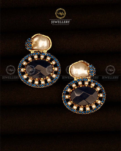 Turkish mother pearl Studs-2948
