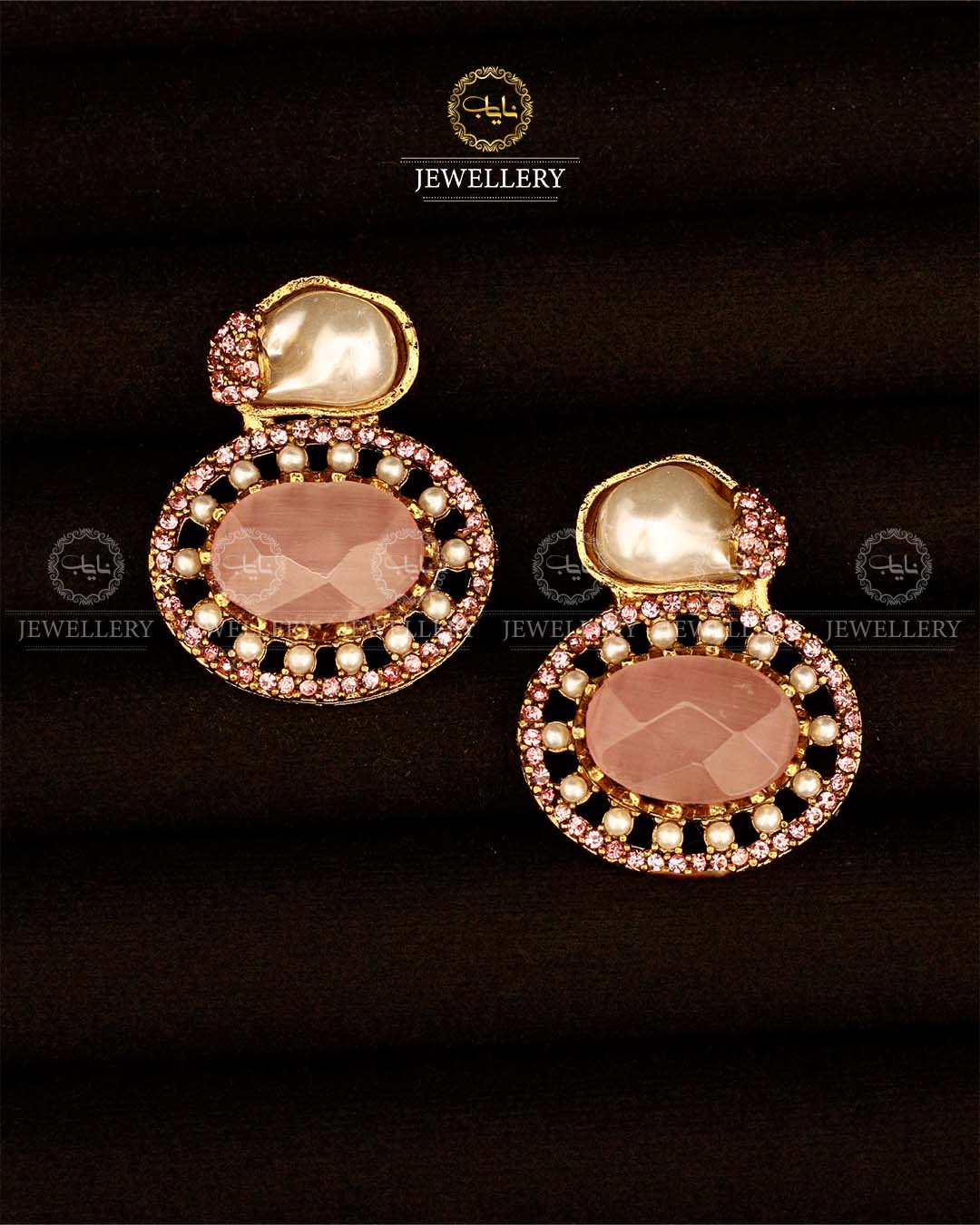 Turkish mother pearl Studs-2948