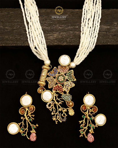 Mother pearl Mala set-2868