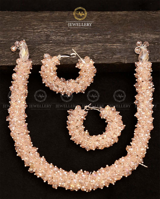 Hand made Gajra Necklace with Baali-2733 Nayab Jewellery