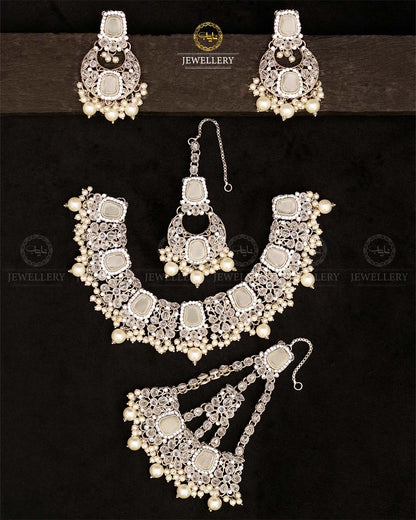 Egyptian Bridal set-2847-Silver