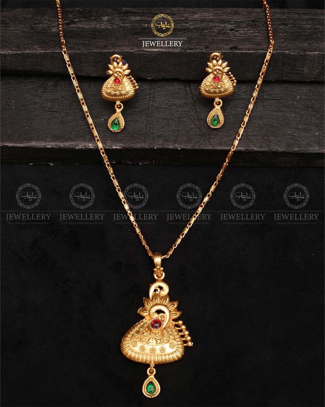 Indian Rajwadi Locket Pendant set-2431