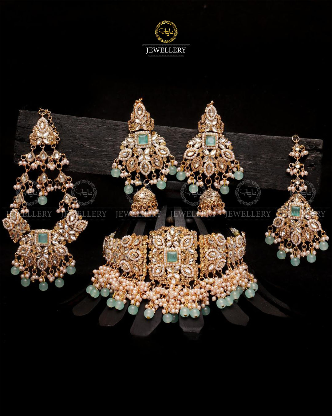 Janan 5 pcs Bridal set-2116-Golden