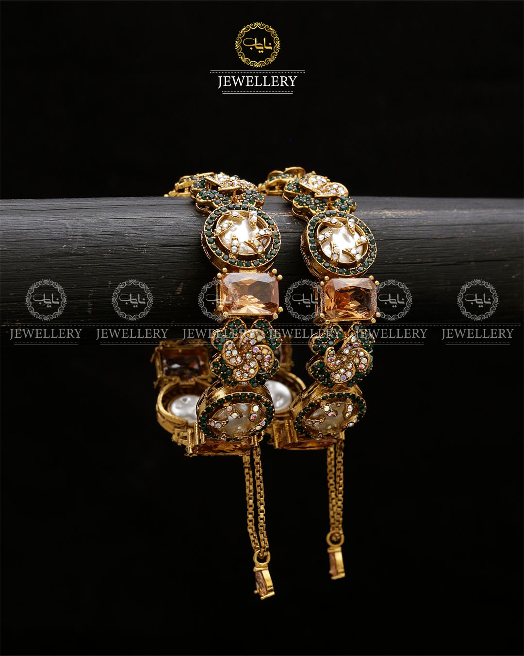 Turkish Mother Pearl openable Bangles BL-5057