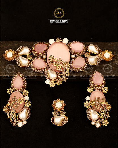 Turkish Mother Pearl Chokar set-2931