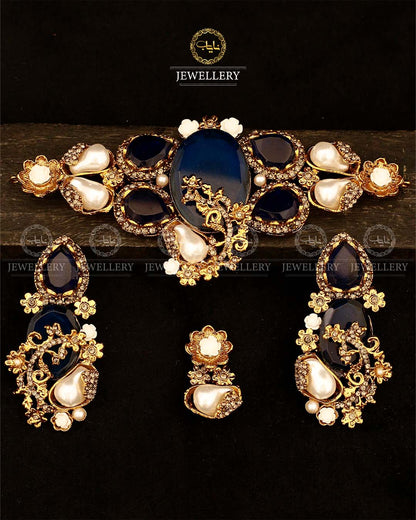 Turkish Mother Pearl Chokar set-2931