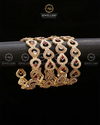 Sofia 4 pcs Bangles set BL-5058-Golden