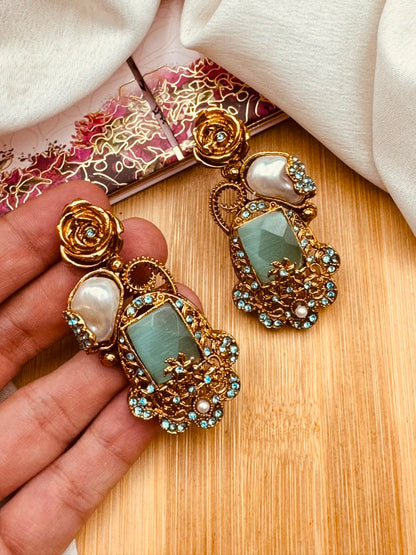 Turkish Mother Pearl Earrings E-3053