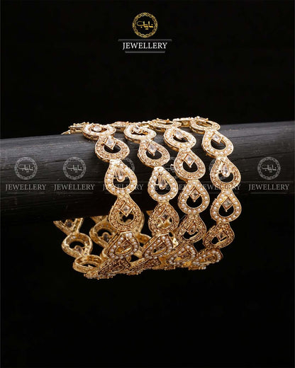 Sofia 4 pcs Bangles set BL-5058-Golden