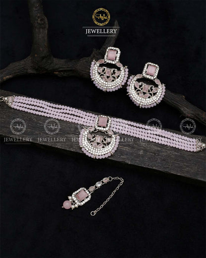 Omega Turkish Chokar set-2229-Silver