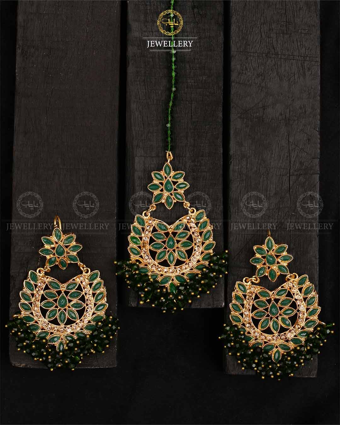 Gajra Earrings Tika -2165-Golden