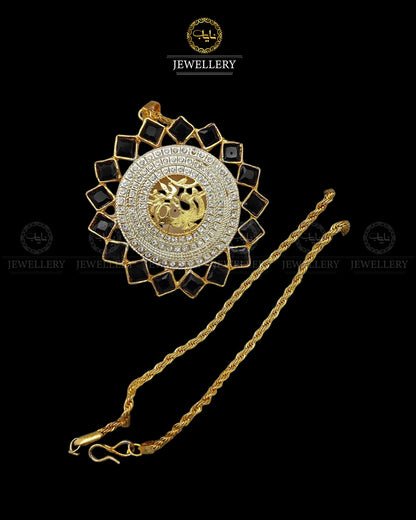 Big Size Allah Pendant with Chain-2188