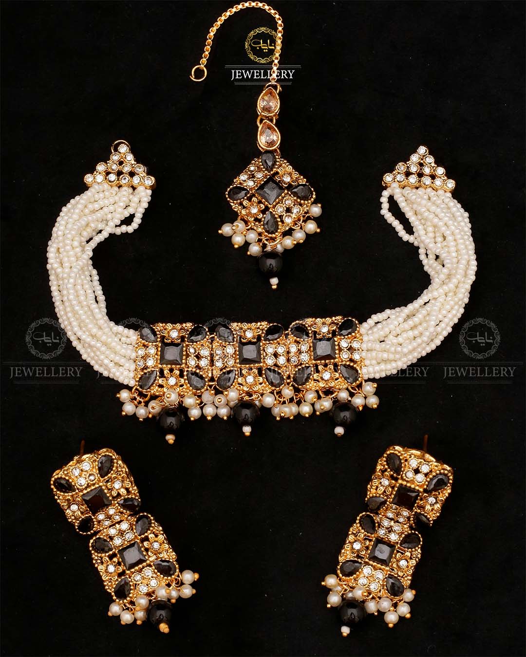 Handmade Egyptian Chokar set-2532 Nayab Jewellery