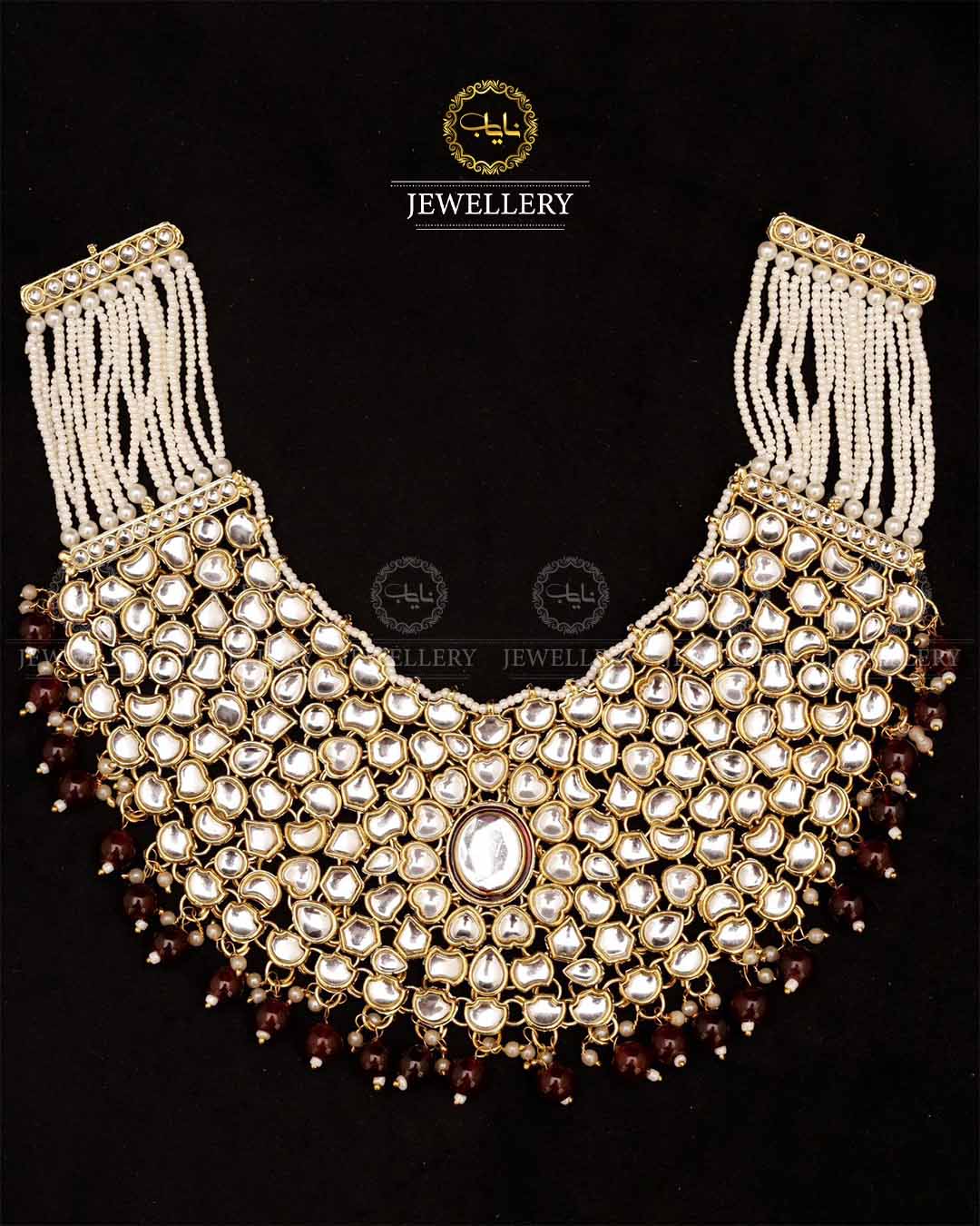 Indian Uncut Kundan 7 pcs Birdal Set-2720 Nayab Jewellery