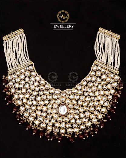 Indian Uncut Kundan 7 pcs Birdal Set-2720 Nayab Jewellery