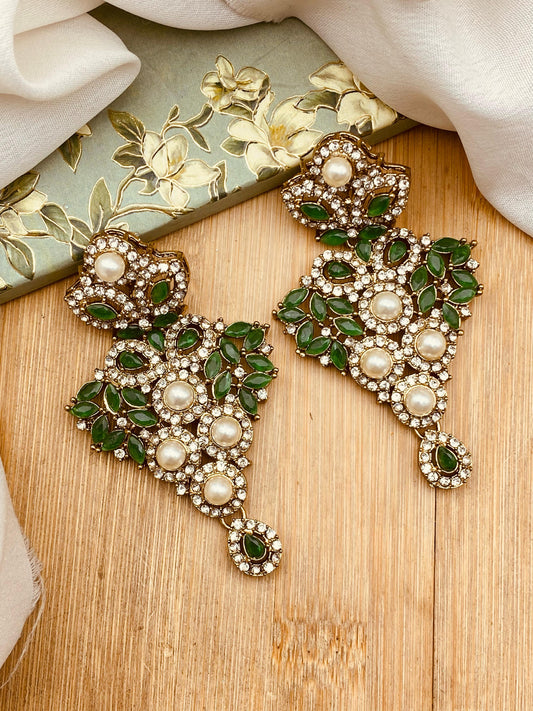 Turkish Earrings-2454-Golden Nayab Jewellery