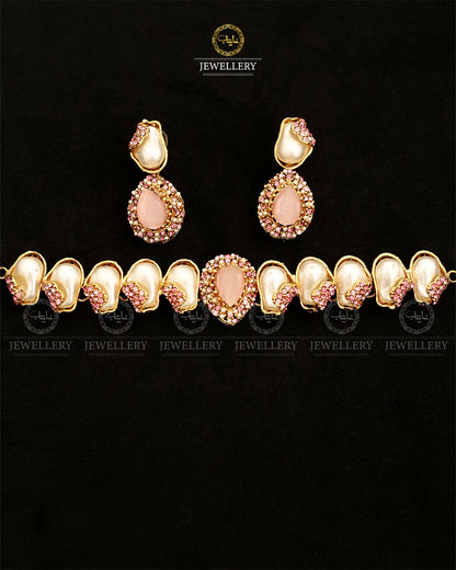 Turkish Mother Pearl Chokar set-2873