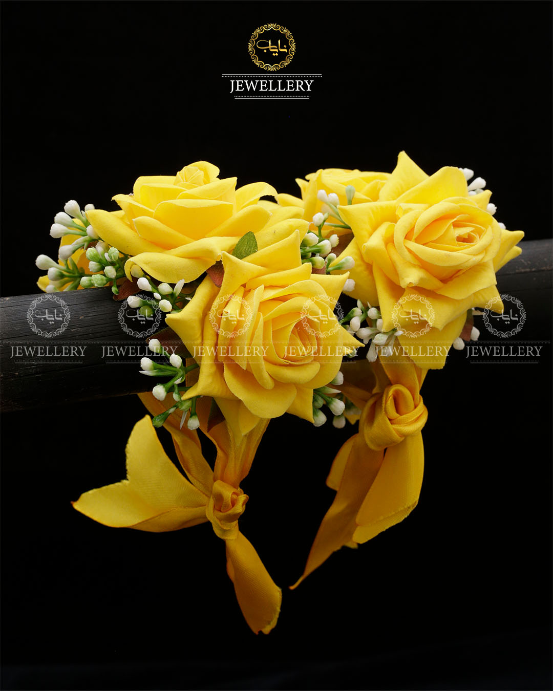 Mehndi Mayo Flower Hand Bracelet (Pair) A-6024